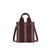 Сумка Coach мини тоут (Silver/Oak/Maple)